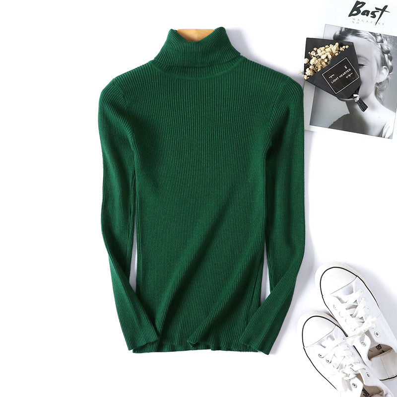 Pullover Damen mit Stehkragen und Rippstruktur | A&B - 1 - Annoboutique
