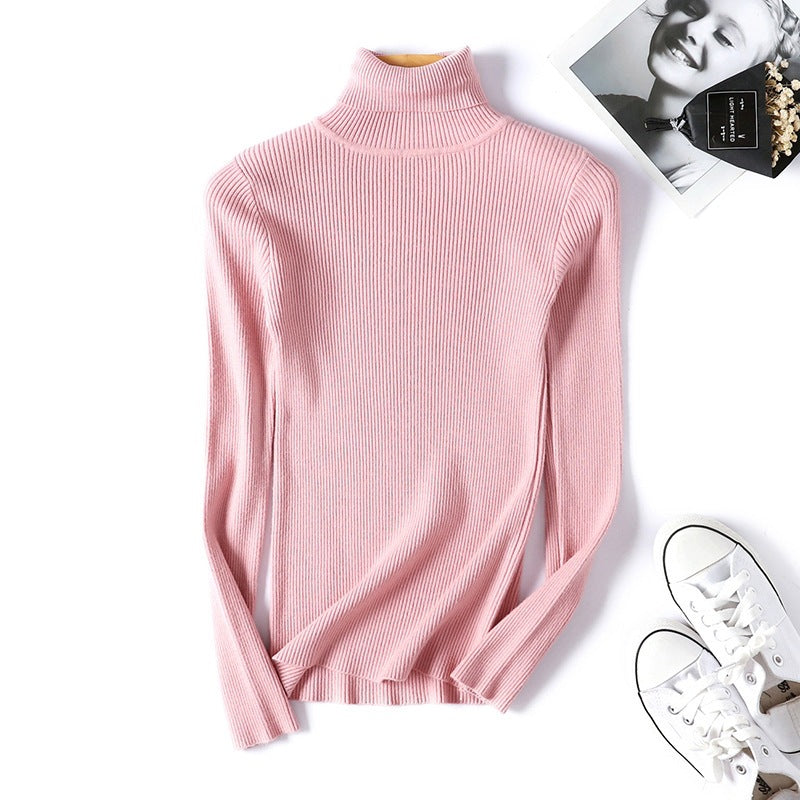 Pullover Damen mit Stehkragen und Rippstruktur | A&B - 3 - Annoboutique