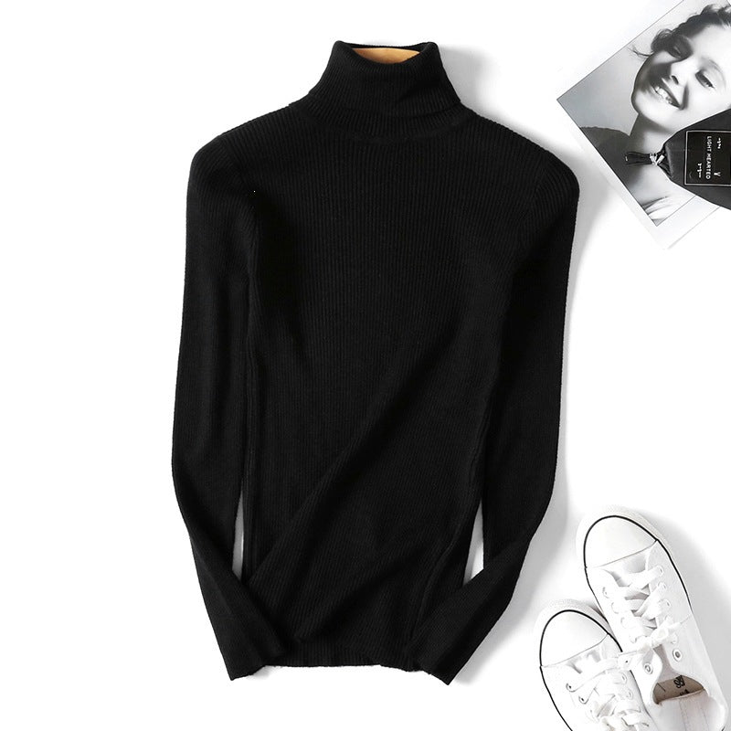 Pullover Damen mit Stehkragen und Rippstruktur | A&B - 5 - Annoboutique