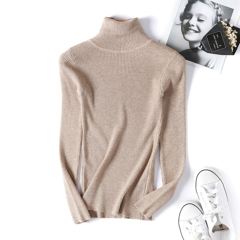 Pullover Damen mit Stehkragen und Rippstruktur | A&B - 6 - Annoboutique