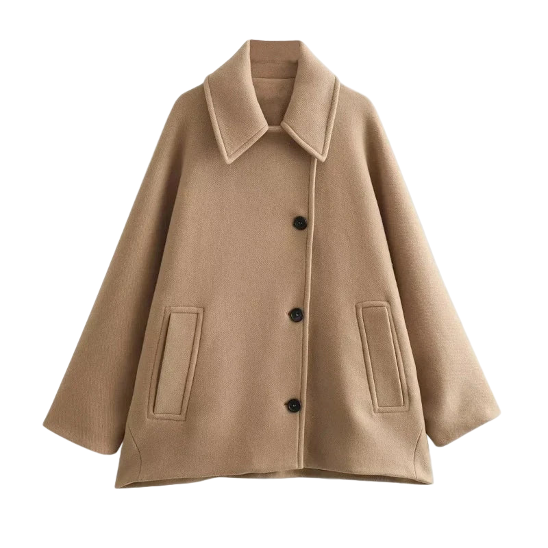 Damen Jacke mit lässigem Schnitt und Knopfverschluss | A&B - 1 - Annoboutique