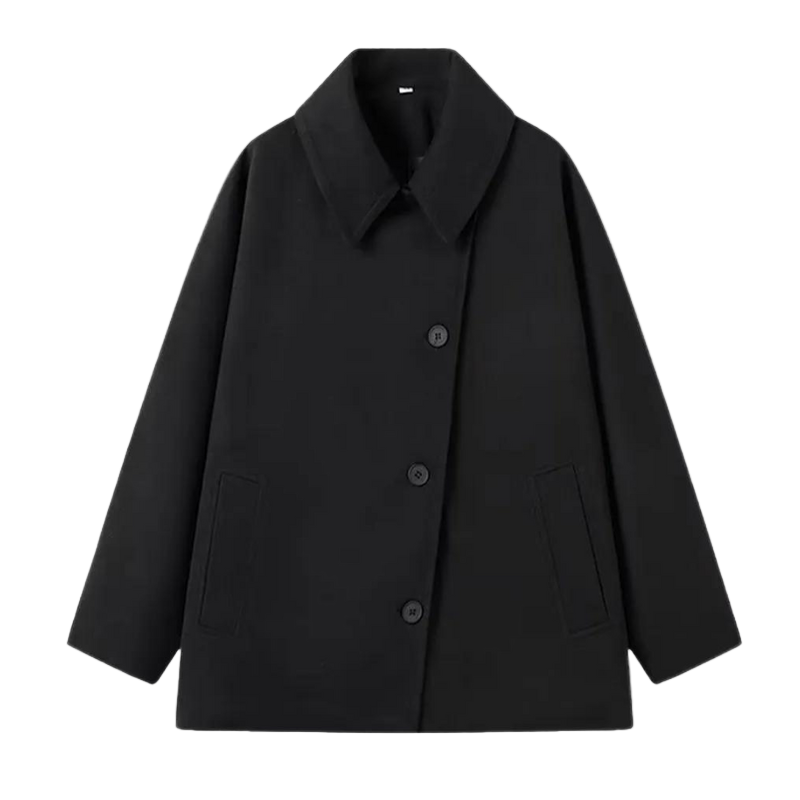 Damen Jacke mit lässigem Schnitt und Knopfverschluss | A&B - 2 - Annoboutique