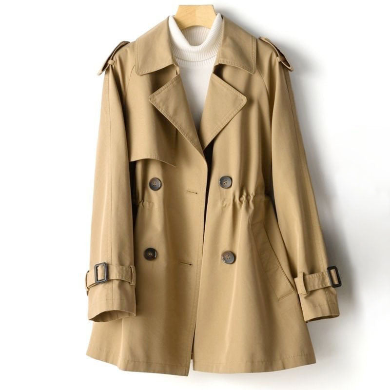 Trenchcoat Damen mit klassischem Schnitt und verstellbarem Bund | A&B - 1 - Annoboutique