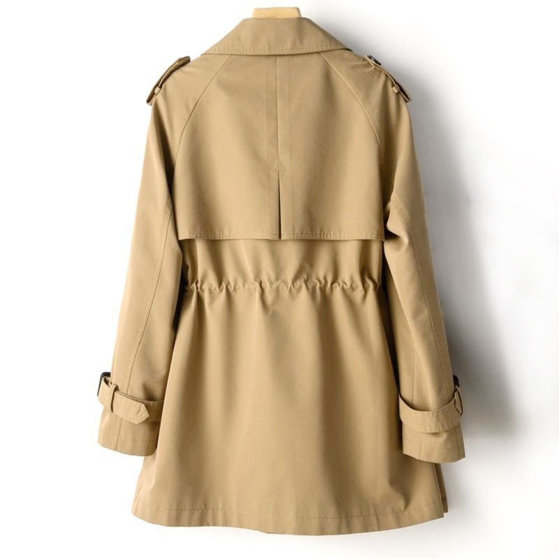 Trenchcoat Damen mit klassischem Schnitt und verstellbarem Bund | A&B - 6 - Annoboutique