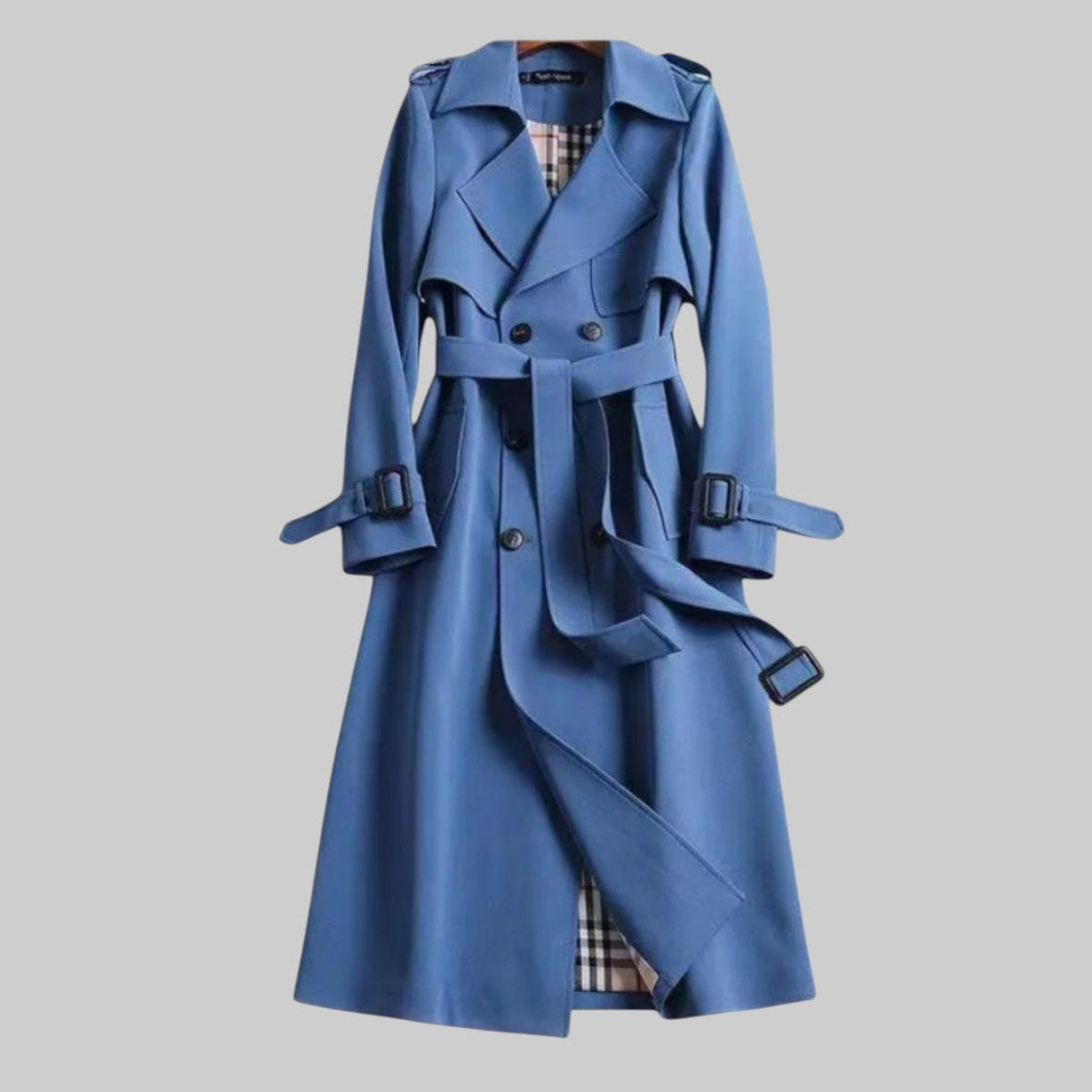 Trench Coat Damen mit figurbetontem Schnitt und praktischen Details | A&B - 3 - Annoboutique