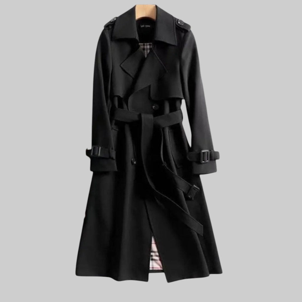 Trench Coat Damen mit figurbetontem Schnitt und praktischen Details | A&B - 4 - Annoboutique