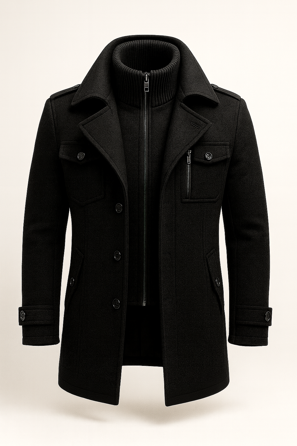 Herren Jacke mit klassischem Schnitt und praktischen Taschen | A&B - 1 - Annoboutique