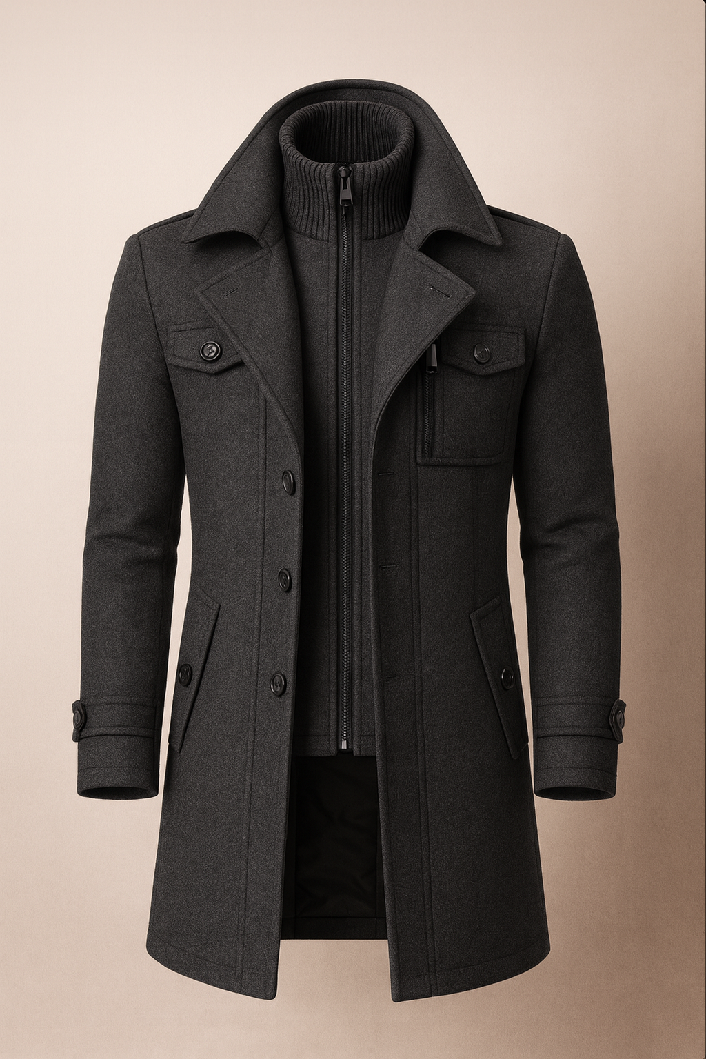 Herren Jacke mit klassischem Schnitt und praktischen Taschen | A&B - 3 - Annoboutique