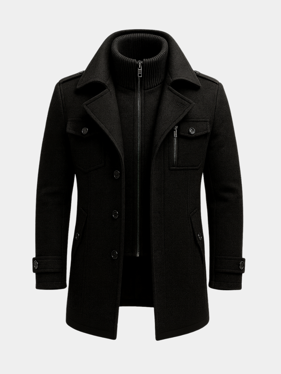 Herren Jacke mit klassischem Schnitt und praktischen Taschen | A&B - 4 - Annoboutique