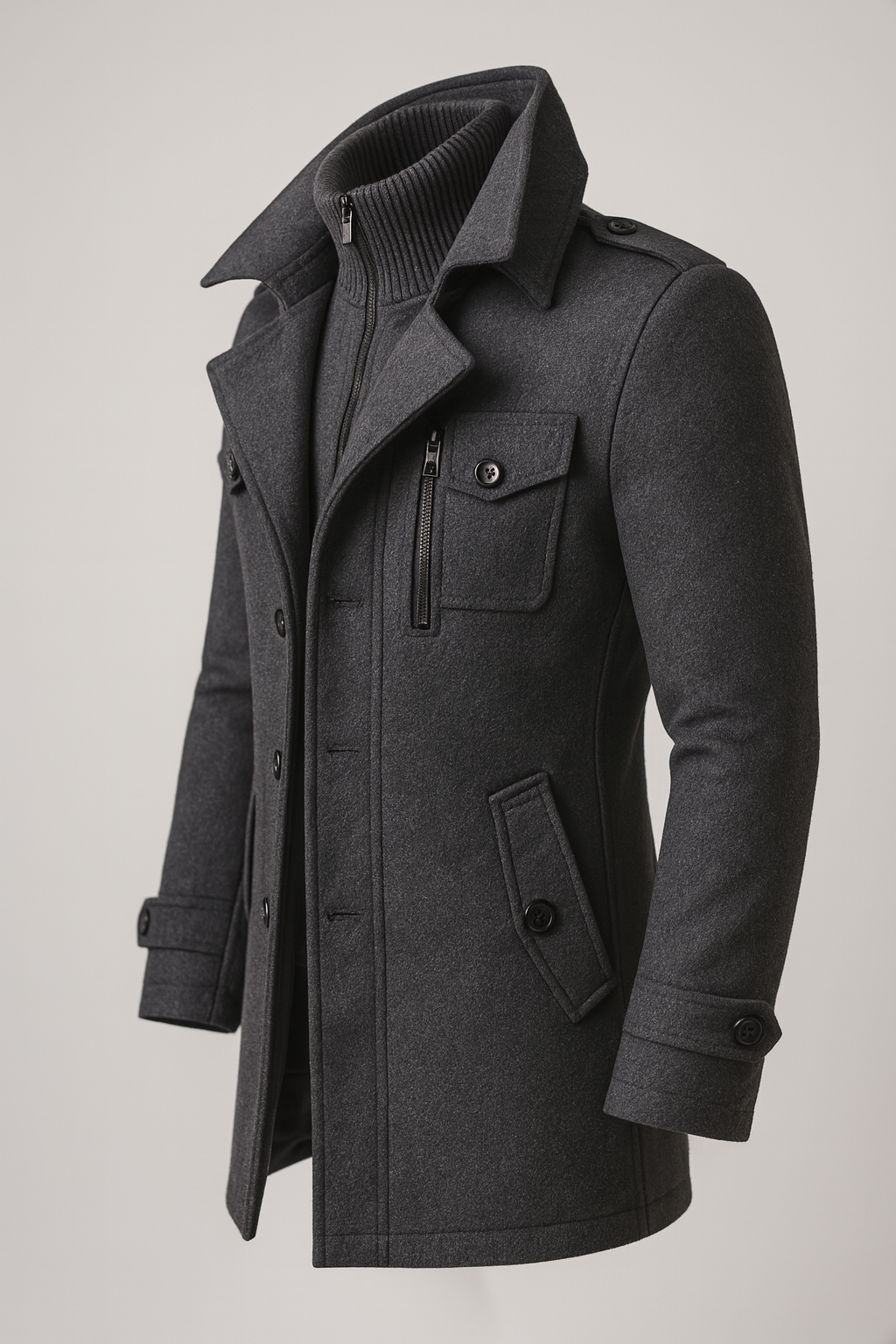 Herren Jacke mit klassischem Schnitt und praktischen Taschen | A&B - 5 - Annoboutique