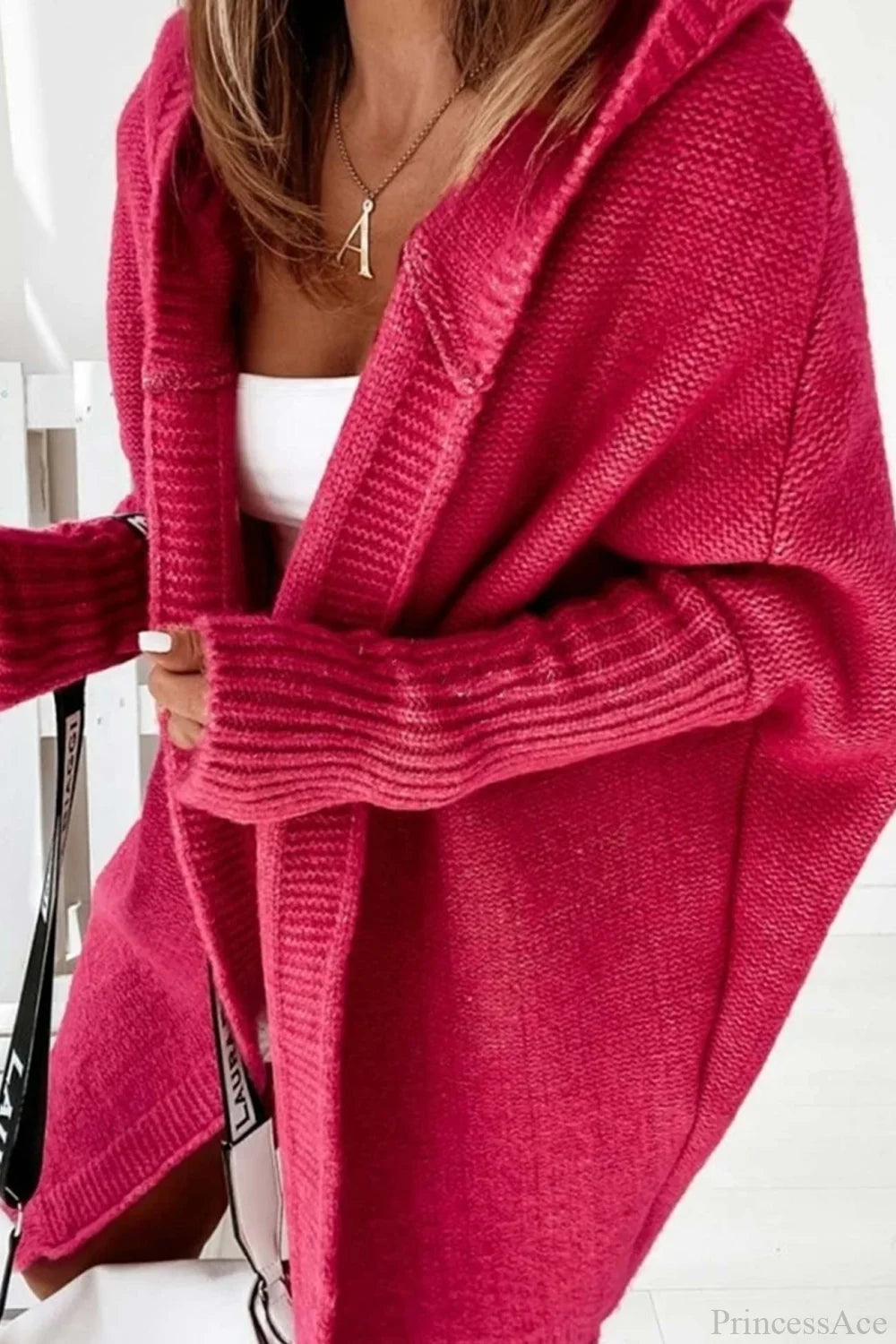 Damen Cardigan mit Kapuze und großzügigem Schnitt | A&B - 1 - Annoboutique