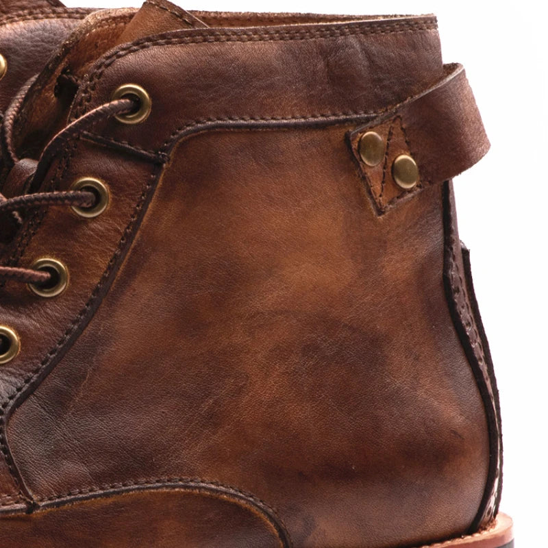 Herren Boots mit Schnürung und klassischem Schnitt | A&B - 7 - Annoboutique