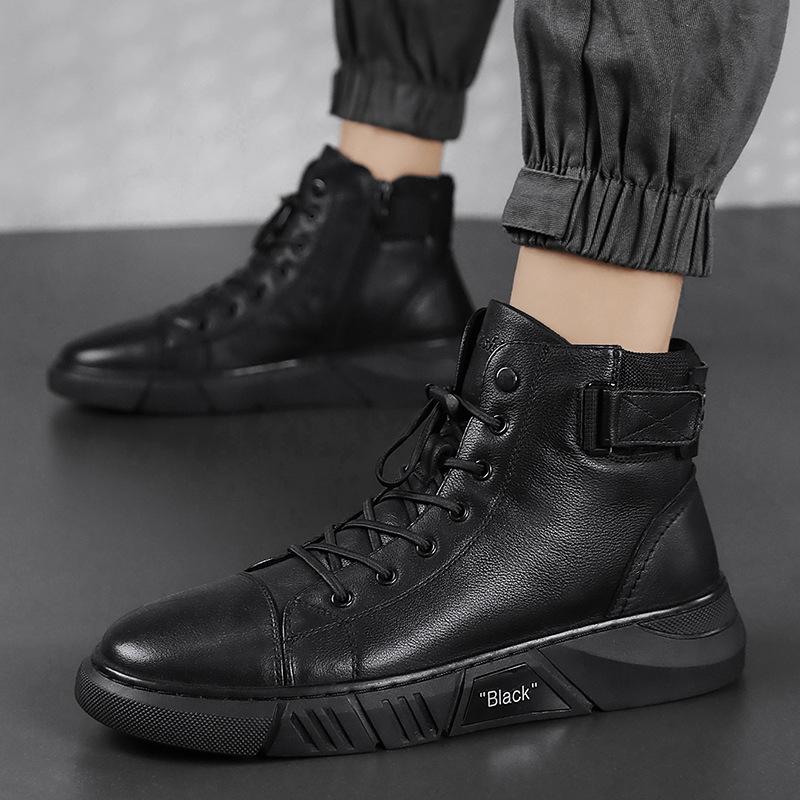 Sneakers Herren mit hohem Schnitt und sportlichem Design | A&B - 4 - Annoboutique