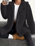 Damenjacke mit Kapuze und Knopfverschluss | A&B - 2 - Annoboutique