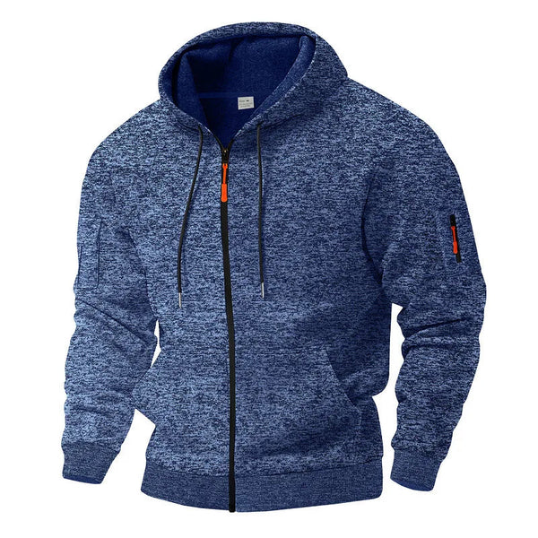 Herren Hoodie mit durchgehendem Reißverschluss und Kapuze | A&B - 1 - Annoboutique