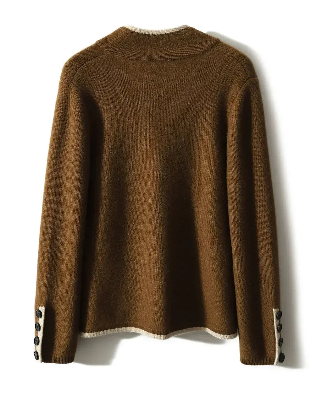 Cardigan Damen mit Knopfverschluss und Taschen | A&B - 4 - Annoboutique