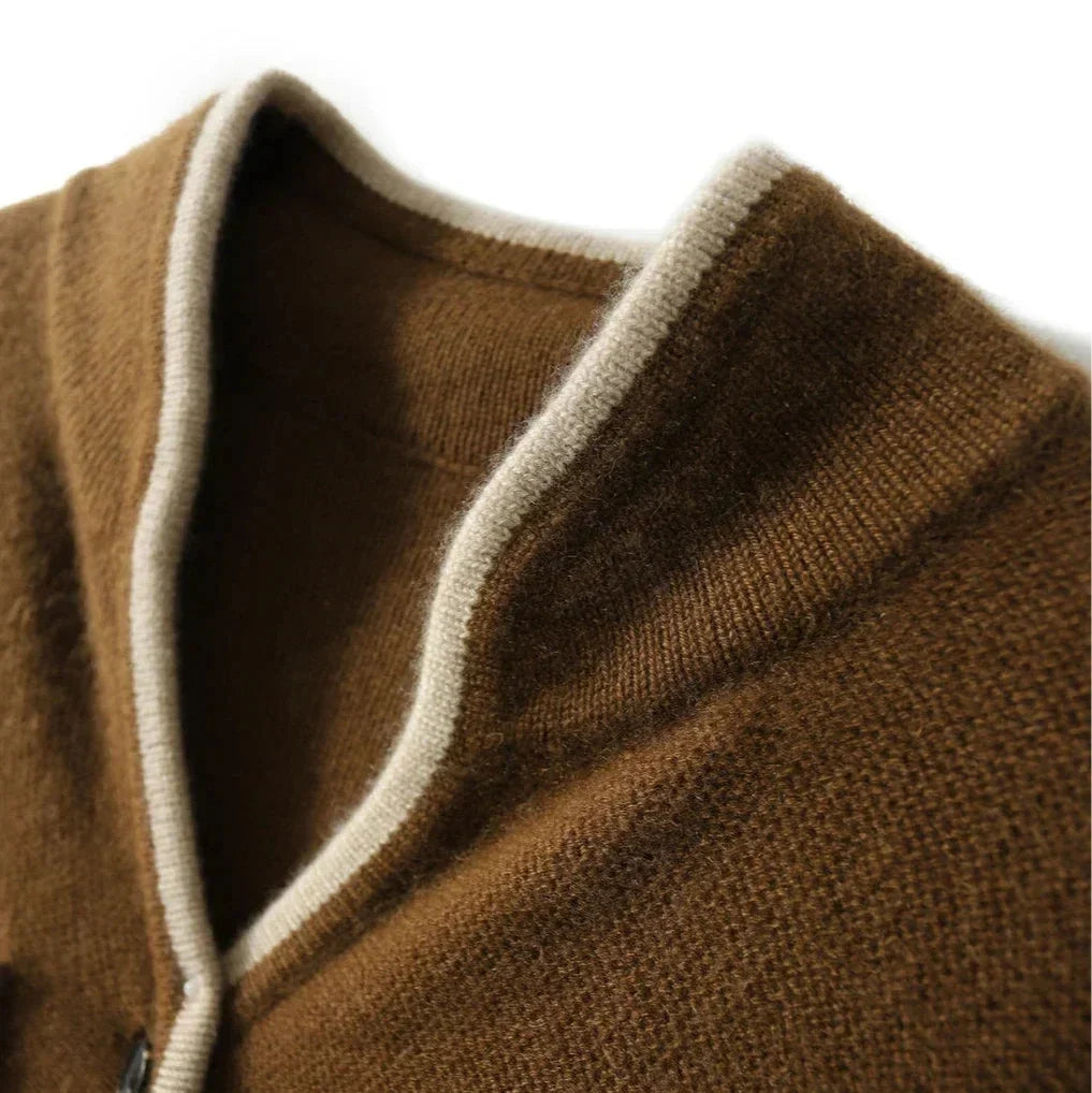 Cardigan Damen mit Knopfverschluss und Taschen | A&B - 5 - Annoboutique