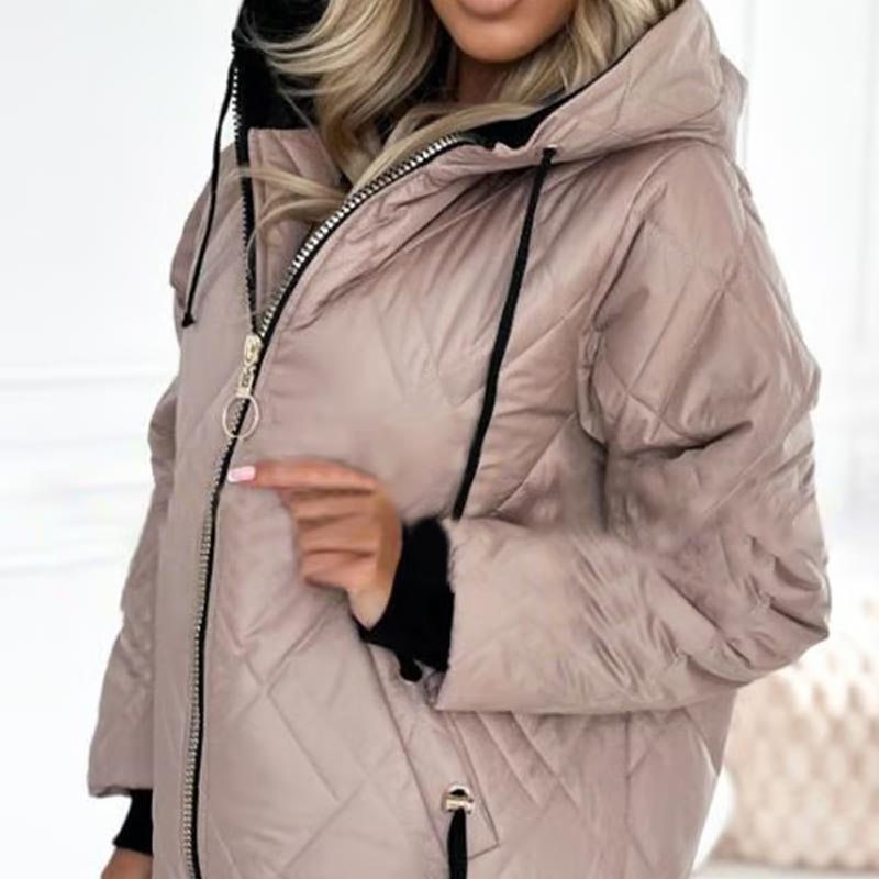 Damenjacke mit hohem Kragen und lässiger Passform | A&B - 6 - Annoboutique