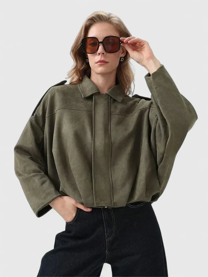 Damenjacke im lässigen Schnitt mit praktischen Details | A&B - 1 - Annoboutique