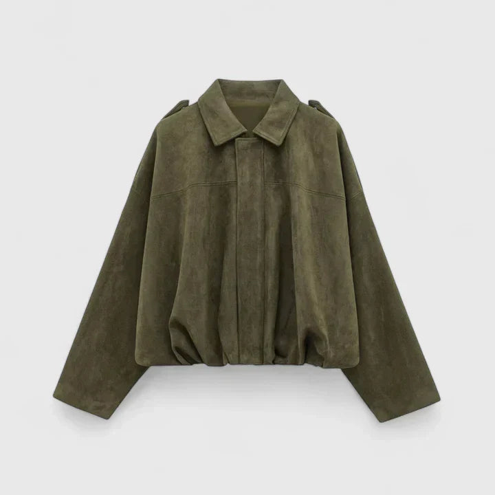 Damenjacke im lässigen Schnitt mit praktischen Details | A&B - 4 - Annoboutique