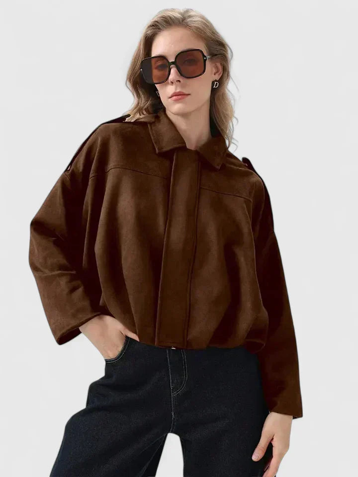 Damenjacke im lässigen Schnitt mit praktischen Details | A&B - 6 - Annoboutique
