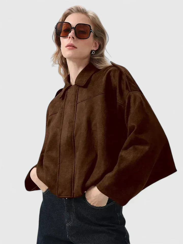 Damenjacke im lässigen Schnitt mit praktischen Details | A&B - 7 - Annoboutique