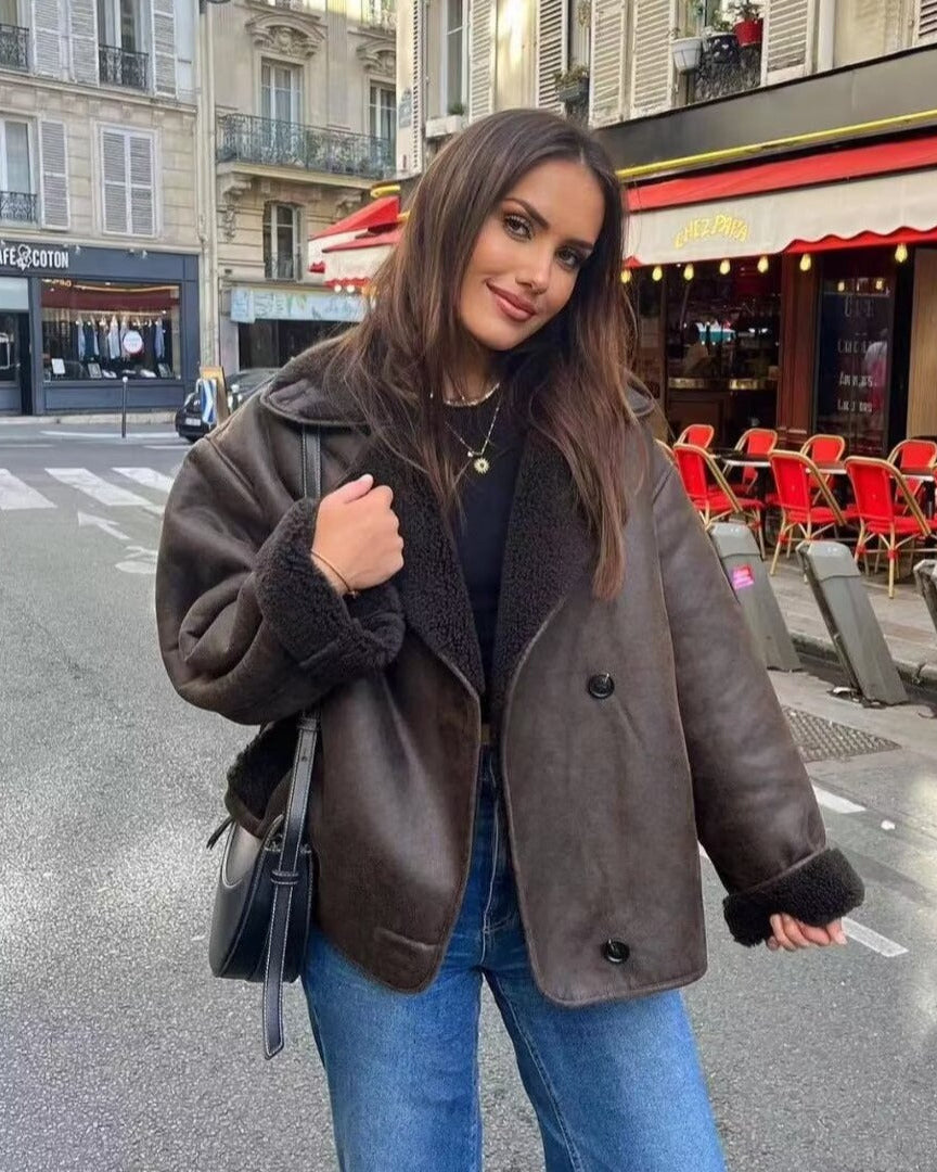 Damen Jacke mit lässigem Schnitt und praktischen Taschen | A&B - 2 - Annoboutique