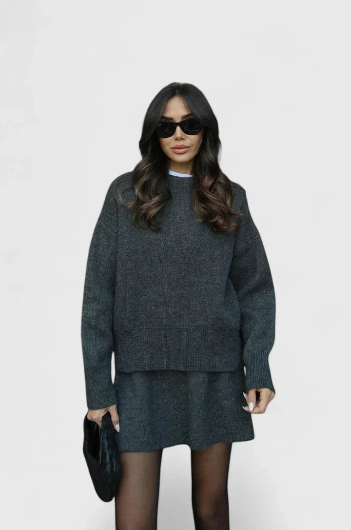 Outfit Damen mit lässigem Schnitt und weitem Oberteil | A&B - 4 - Annoboutique
