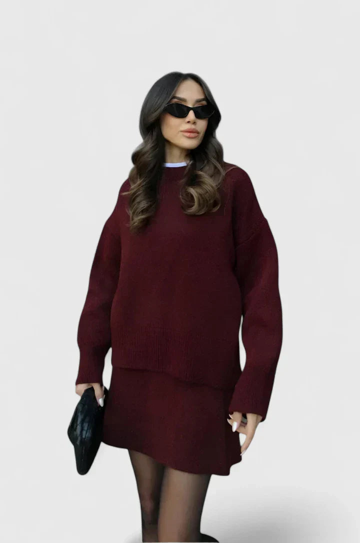 Outfit Damen mit lässigem Schnitt und weitem Oberteil | A&B - 6 - Annoboutique