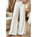 Weite Hose Damen mit hohem Bund und Cut-Out-Details | A&B - 1 - Annoboutique