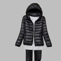 Damenjacke mit Kapuze und modernem Steppdesign | A&B - 1 - Annoboutique