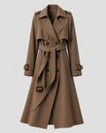 Trenchcoat Damen mit doppelter Knopfleiste und Taillengürtel | A&B - 3 - Annoboutique