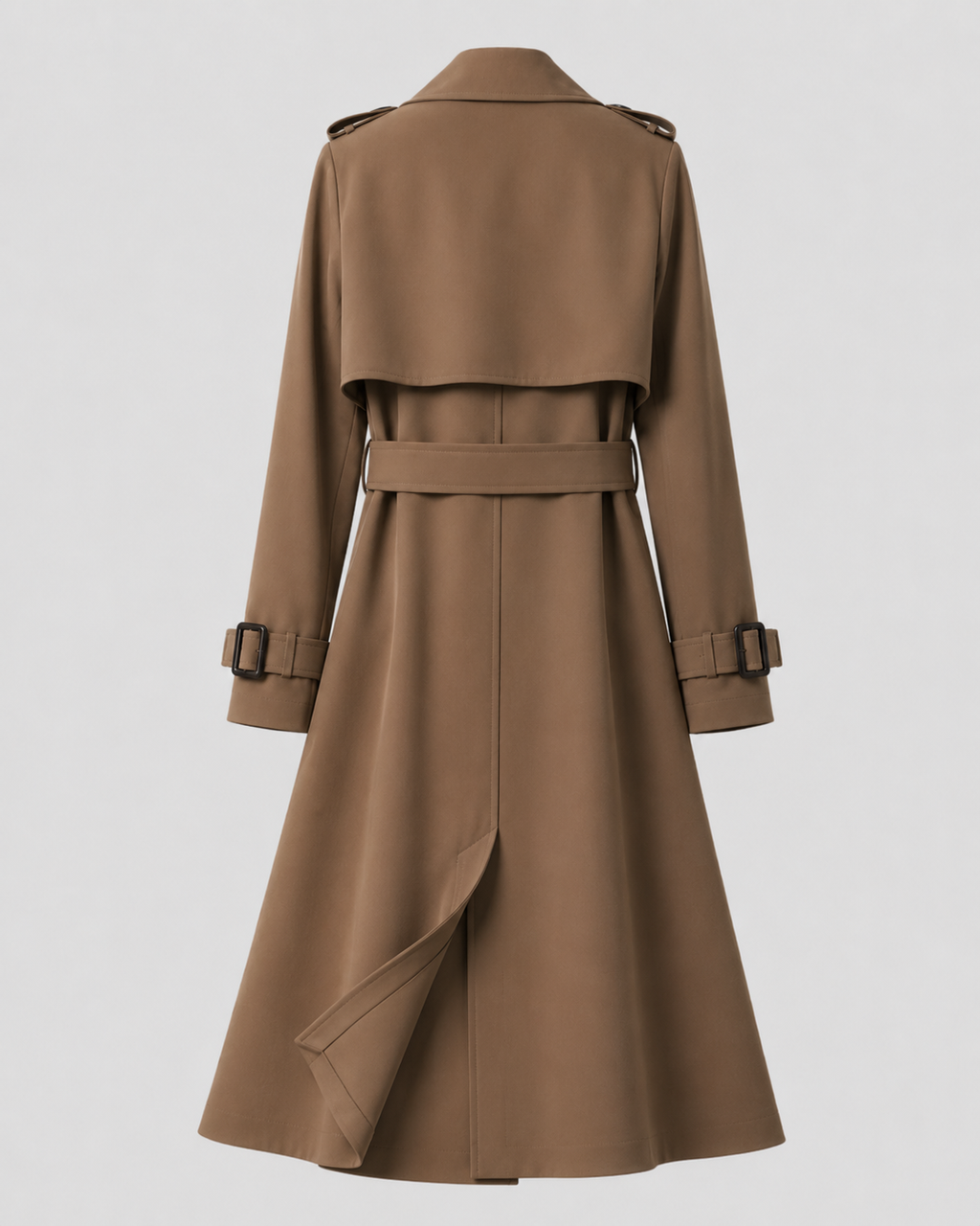 Trenchcoat Damen mit doppelter Knopfleiste und Taillengürtel | A&B - 6 - Annoboutique