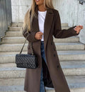 Damen Mantel mit taillierter Silhouette und doppelter Knopföffnung | A&B - 3 - Annoboutique