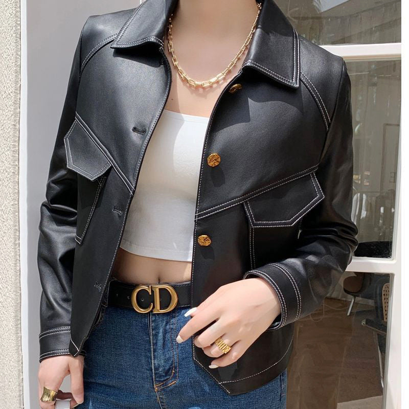 Damen Jacke mit modernem Schnitt und einzigartigen Taschen | A&B - 2 - Annoboutique
