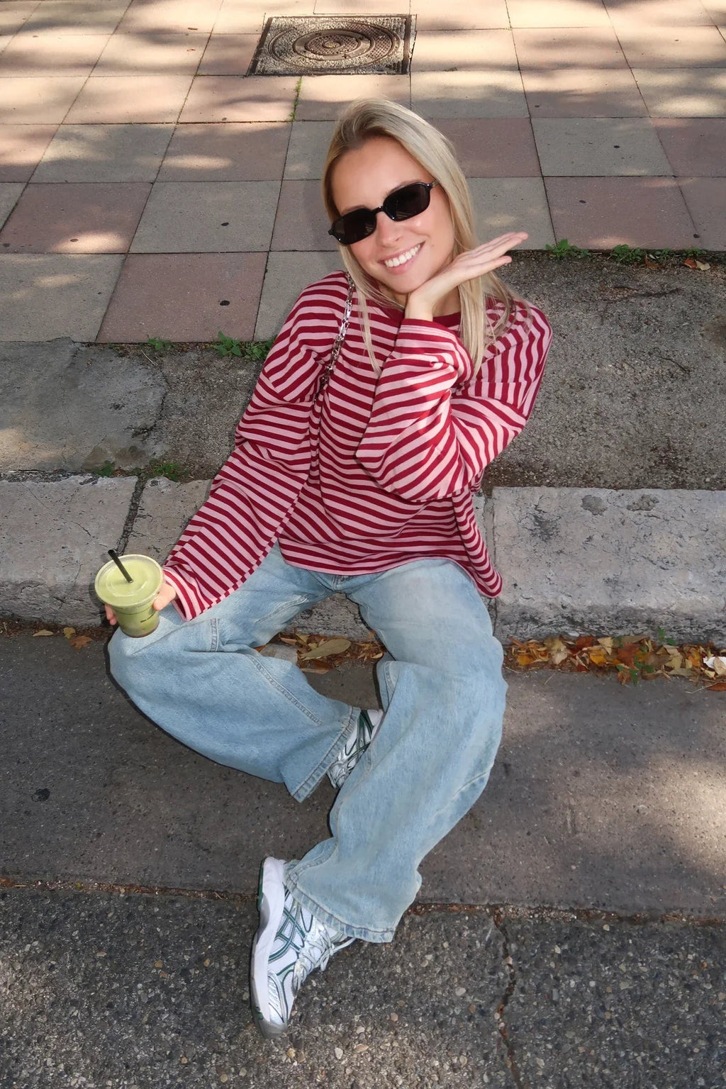 Weit geschnittener Damenpullover mit lässigem Look | A&B - 2 - Annoboutique