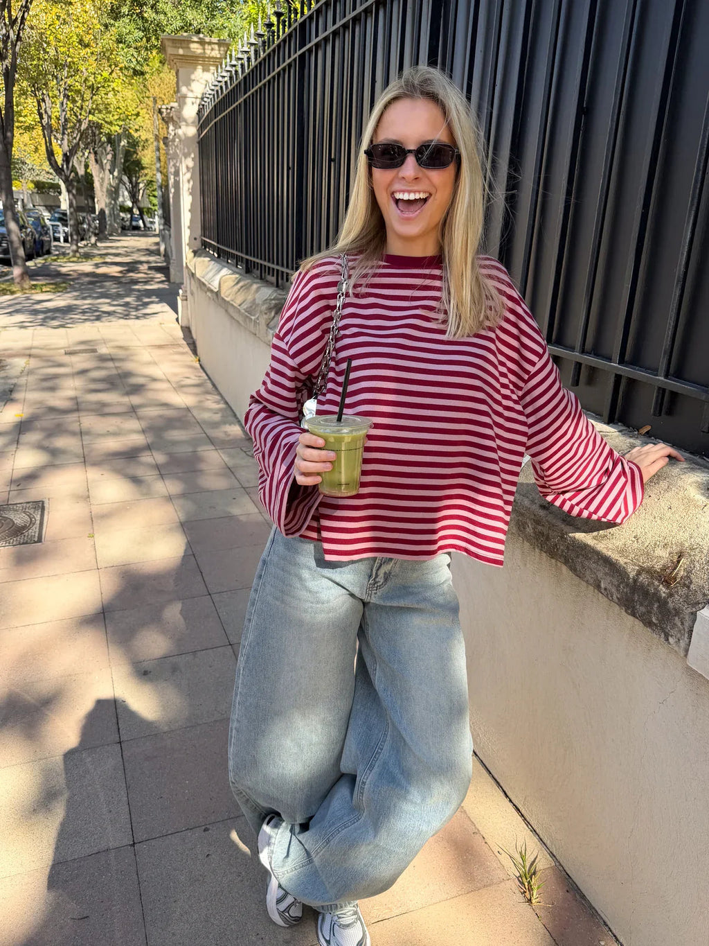 Weit geschnittener Damenpullover mit lässigem Look | A&B - 4 - Annoboutique