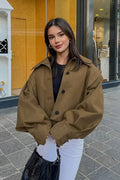 Damen Jacke mit weitem Schnitt und voluminösen Ärmeln | A&B - 1 - Annoboutique