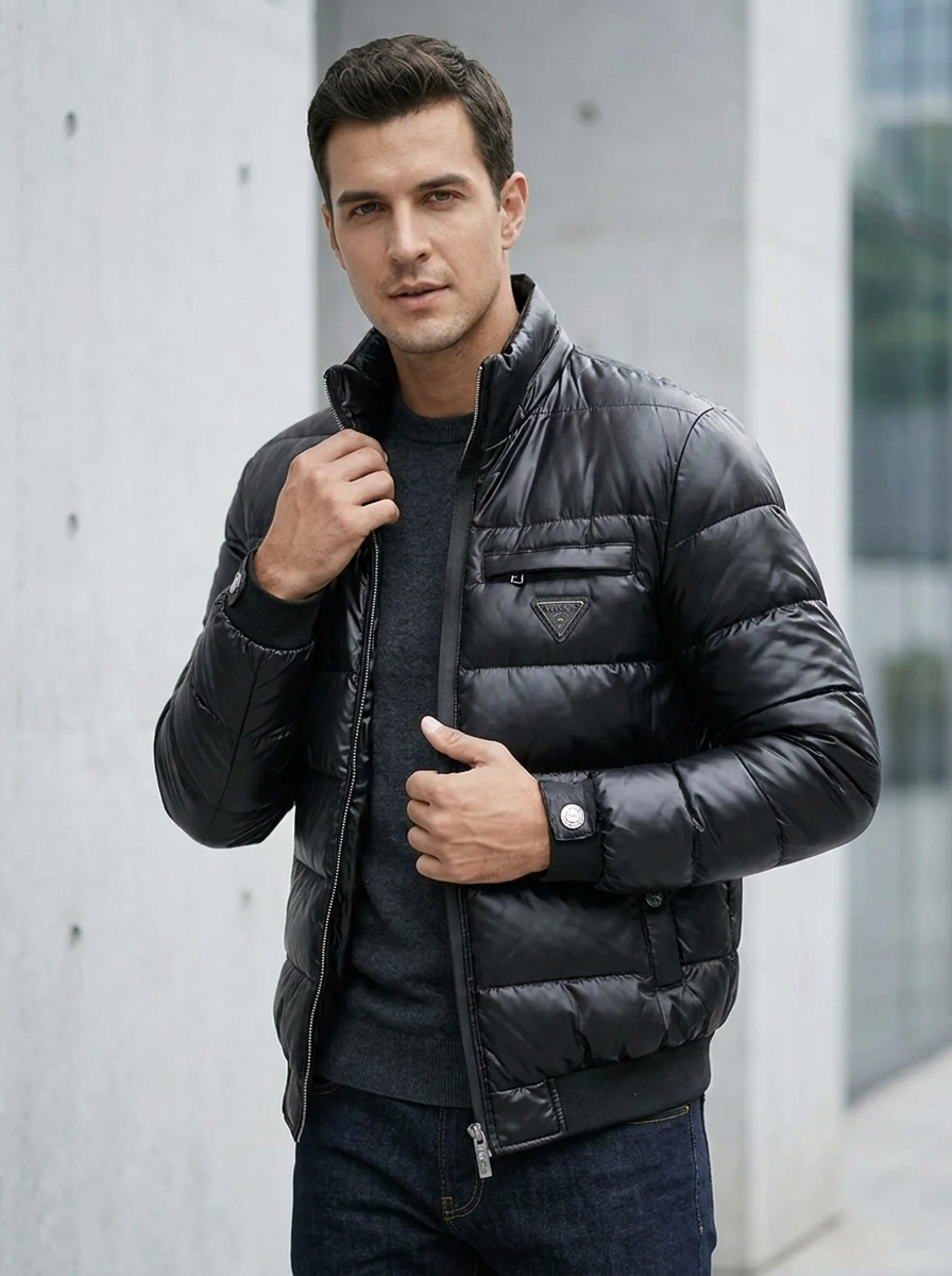Herrenjacke mit sportlicher Passform und praktischen Taschen | A&B - 3 - Annoboutique