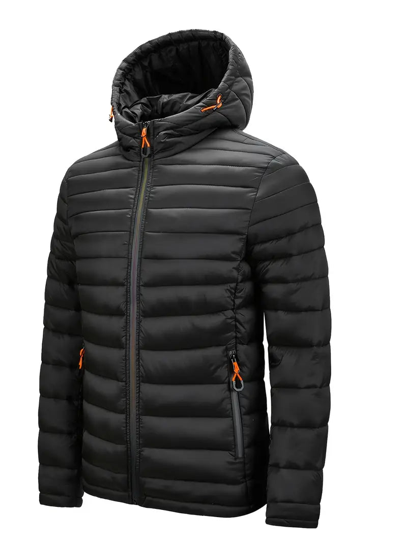 Sportliche Herrenjacke mit Kapuze und strukturiertem Schnitt | A&B - 14 - Annoboutique