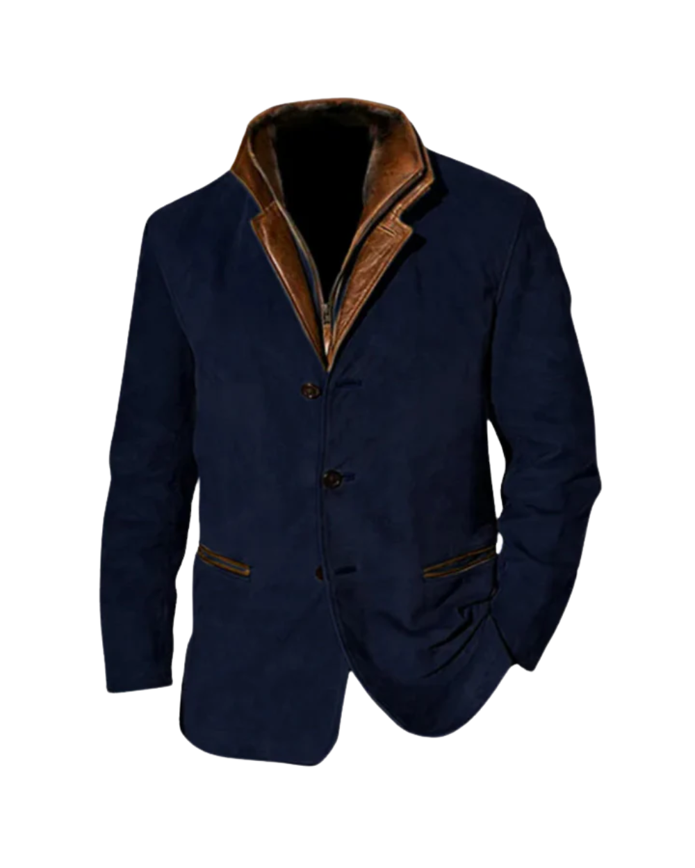 Herrenjacke mit klassischem Schnitt und stilvollen Akzenten | A&B - 2 - Annoboutique