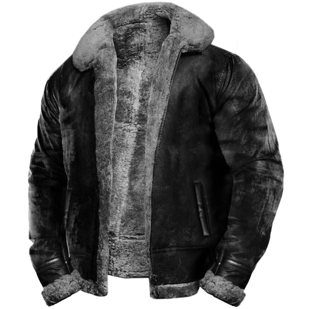 Herrenjacke mit klassischem Schnitt und warmem Innenfutter | A&B - 3 - Annoboutique