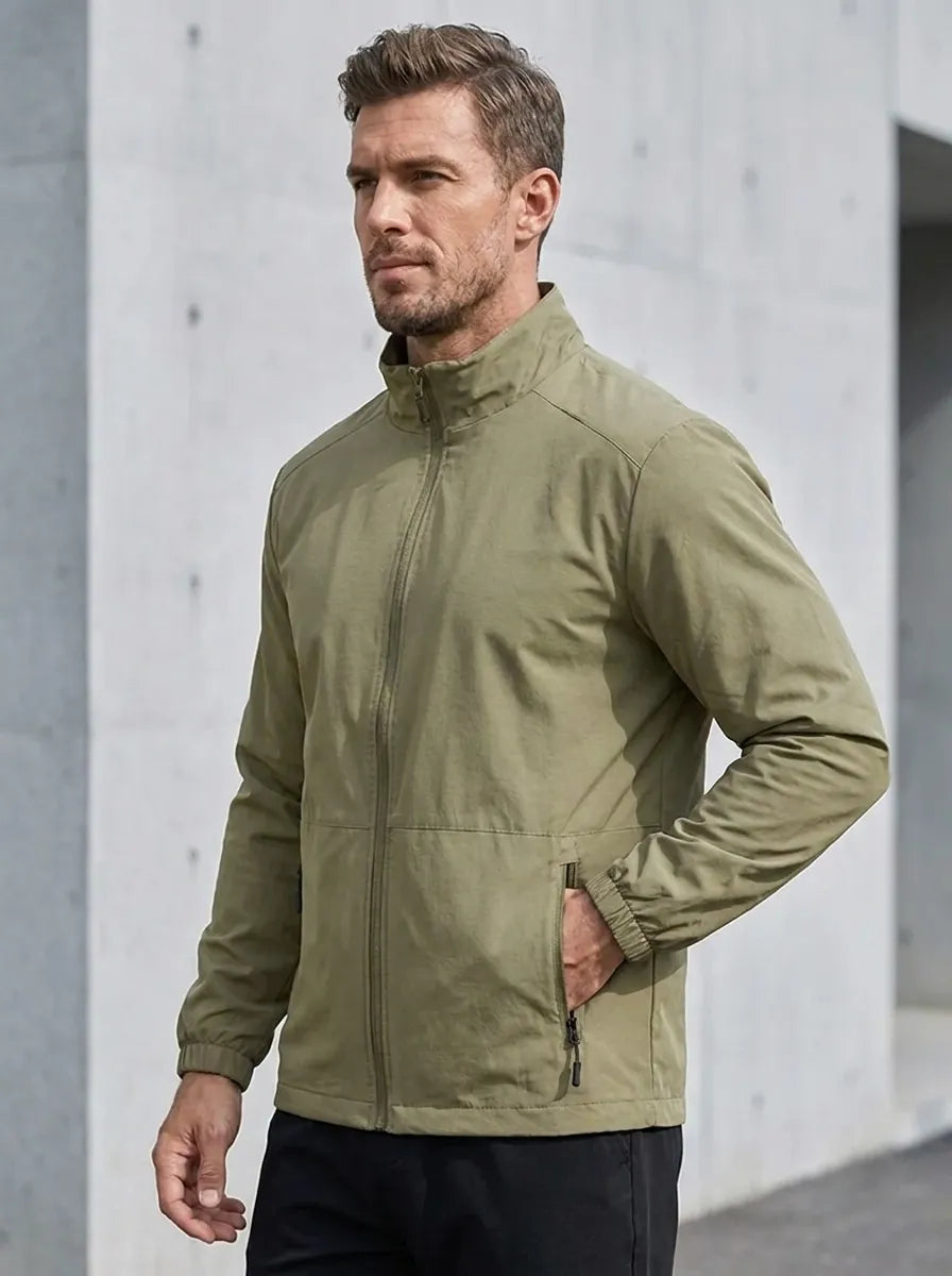Moderne Herrenjacke mit praktischen Taschen und sportlichem Schnitt | A&B - 2 - Annoboutique