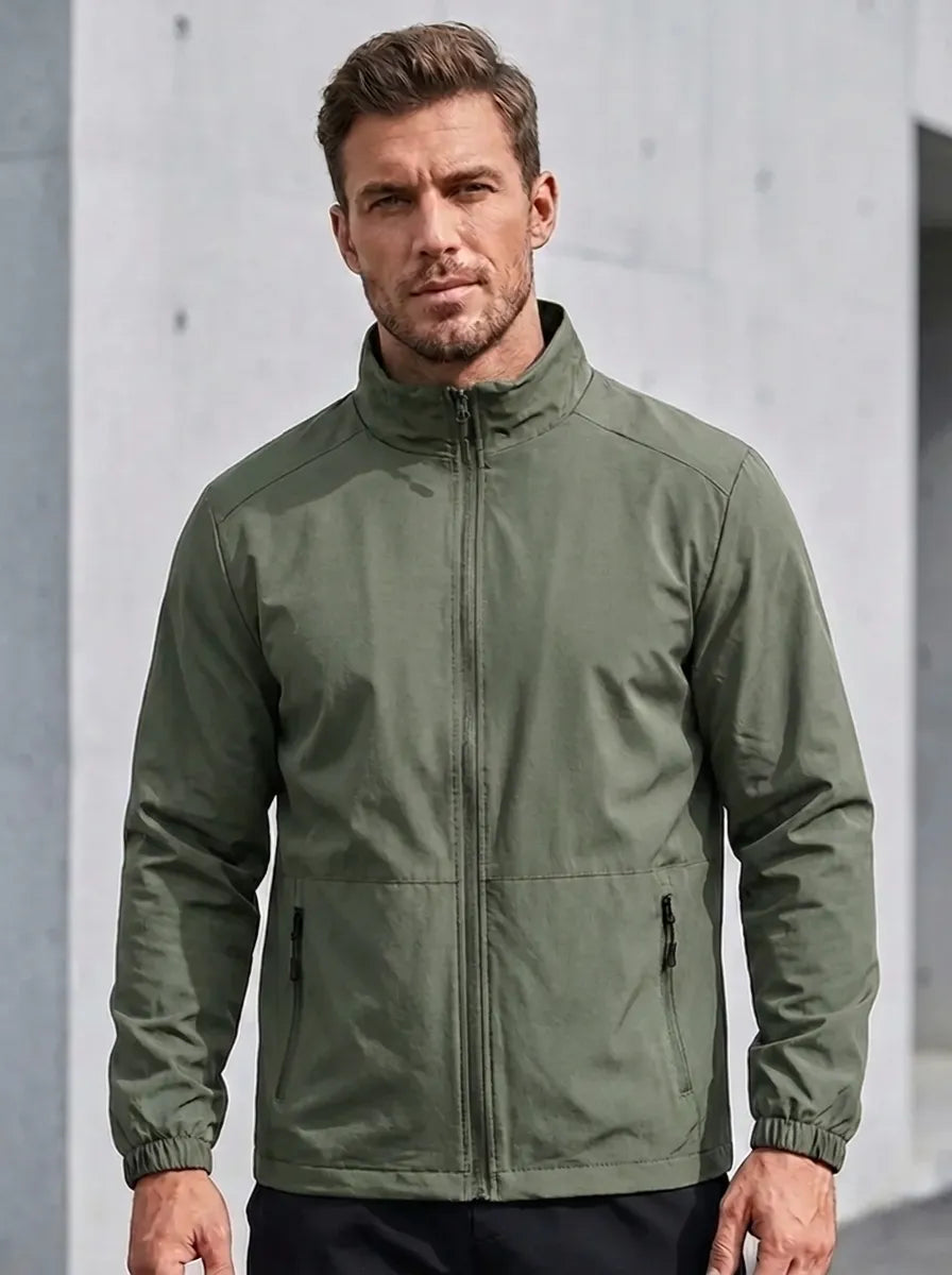 Moderne Herrenjacke mit praktischen Taschen und sportlichem Schnitt | A&B - 4 - Annoboutique
