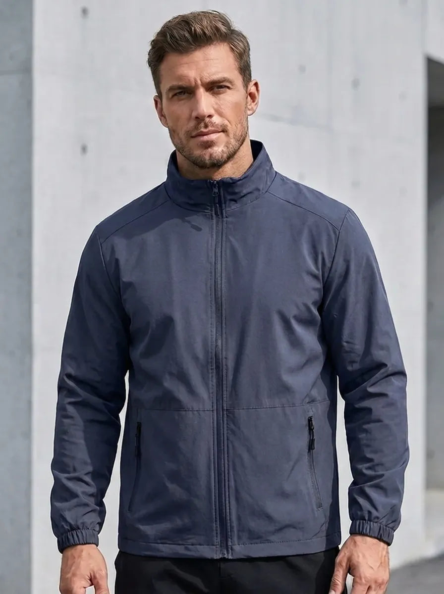 Moderne Herrenjacke mit praktischen Taschen und sportlichem Schnitt | A&B - 5 - Annoboutique