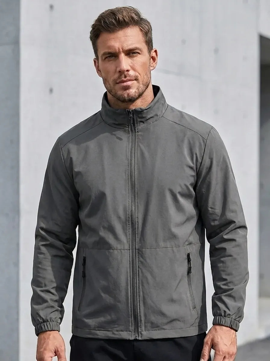 Moderne Herrenjacke mit praktischen Taschen und sportlichem Schnitt | A&B - 6 - Annoboutique