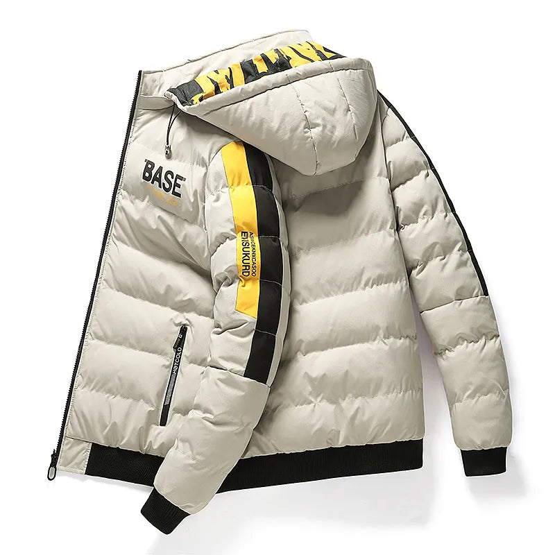 Herren Winterjacke mit Kapuze und sportlichem Schnitt | A&B - 3 - Annoboutique