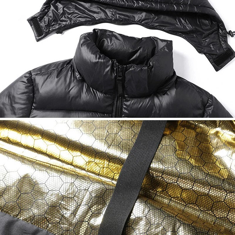 Herren Steppjacke mit Kapuze und modernem Schnitt | A&B - 2 - Annoboutique