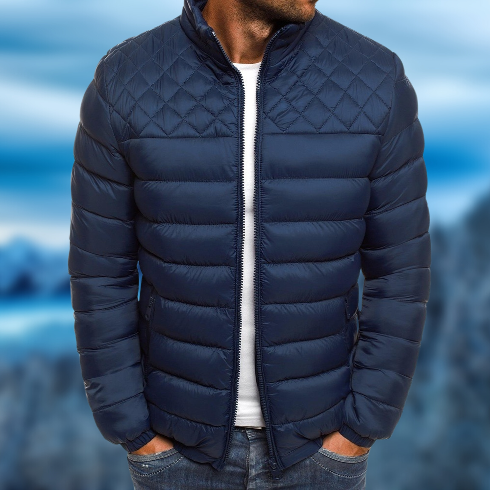 Moderne Herrenjacke mit Steppmuster und lässiger Passform | A&B - 1 - Annoboutique