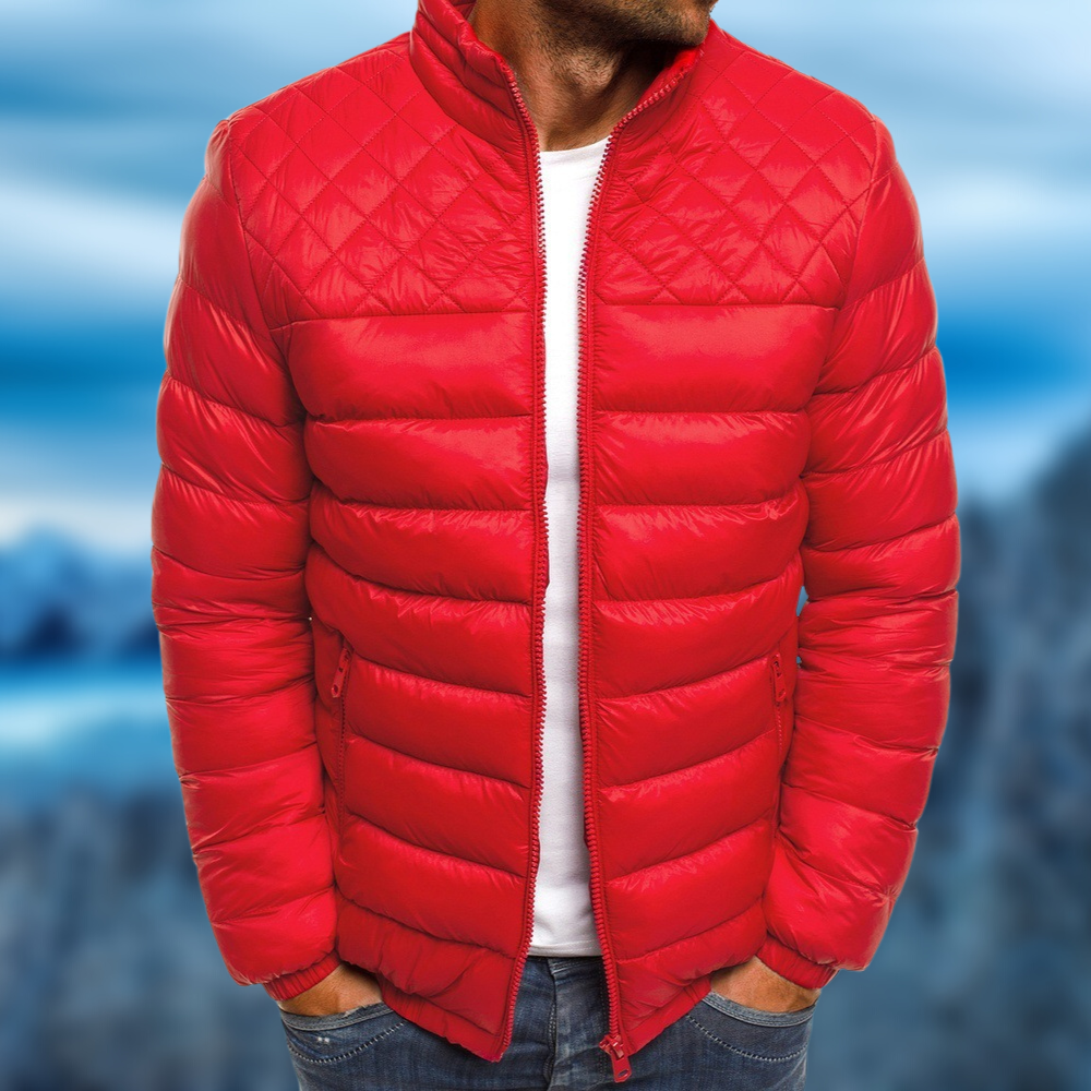 Moderne Herrenjacke mit Steppmuster und lässiger Passform | A&B - 2 - Annoboutique